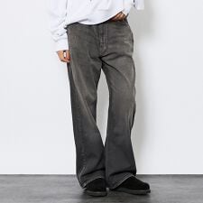 【Johnbull／ジョンブル】ガーメントダイ フレアワイドパンツ／セットアップ