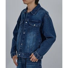 【AH ABAHOUSE】ヴィンテージライク ブラスト デニムジャケット / セ