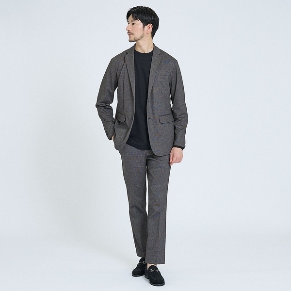 ほぼ新品】アバハウス M ストライプ ネイビー メンズ スーツ 薄手