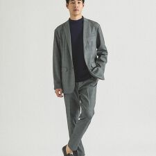 【新型/上下2点セット】ポンチ セットアップ/スーツ ジャケット＆スラックス