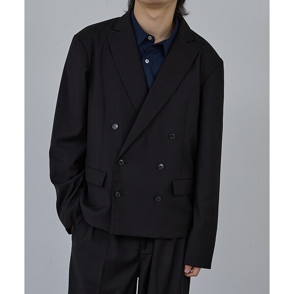 アバハウス（ABAHOUSE）/【AH ABAHOUSE】クロップド ダブルテーラードジャケット / セットアッ AH ABAHOUSE】クロップド ダブルテーラードジャケット / セットアッ