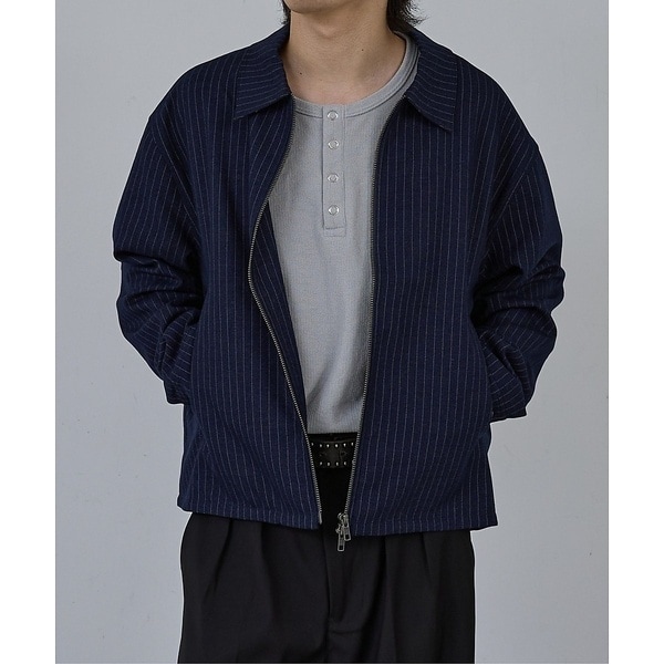 【AH ABAHOUSE】クロップド ダブルジップアップブルゾン