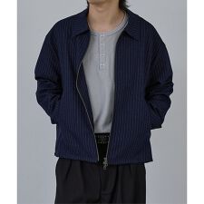 【AH ABAHOUSE】クロップド ダブルジップアップブルゾン