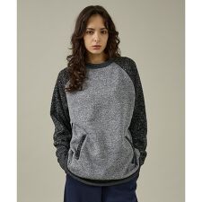 【JEMORGAN /ジェーイーモーガン】ニットフリースクルーネックトレーナー/