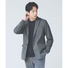 【セットアップ対応】ヘリンボーン ジャガード ニットジャケット