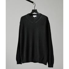 WOOL MIX ブークレーＶネックニット