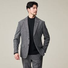 【カシミヤブレンド】ウール ツイルジャケット / セットアップ対応