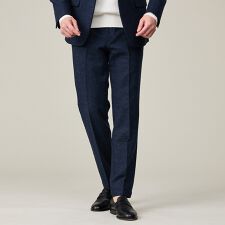 【カシミヤブレンド】ウール ツイルスラックス / セットアップ対応【予約】