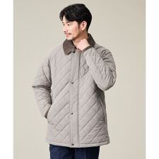 【コーデュロイ襟】ラグラン 中綿キルティング ジャケット