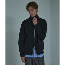 12ゲージ 畦編み ドライバーズニット / ダブルジップ