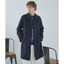 【ON/OFF兼用】ウールモッサ バルカラーコート / ステンカラー