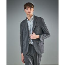 【セットアップ対応】WOOL×COTTON ムリネ ジャージー ジャケット /