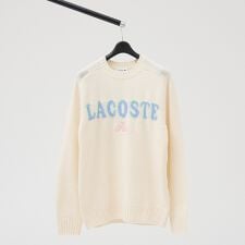 【LACOSTE / ラコステ】ブランドネームロゴシャギーニッティングセーター