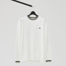 【LACOSTE / ラコステ】ボーダーリブ プルオーバーニット