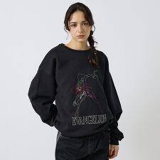 【EVANGELION x FRUIT OF THE LOOM】刺繍 クルーネッ