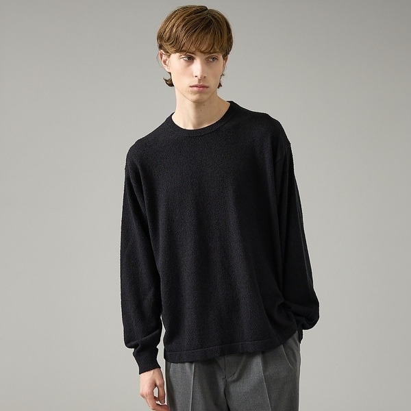 ツイル柄 ブークレーVネックニット | アバハウス(ABAHOUSE) | マルイ