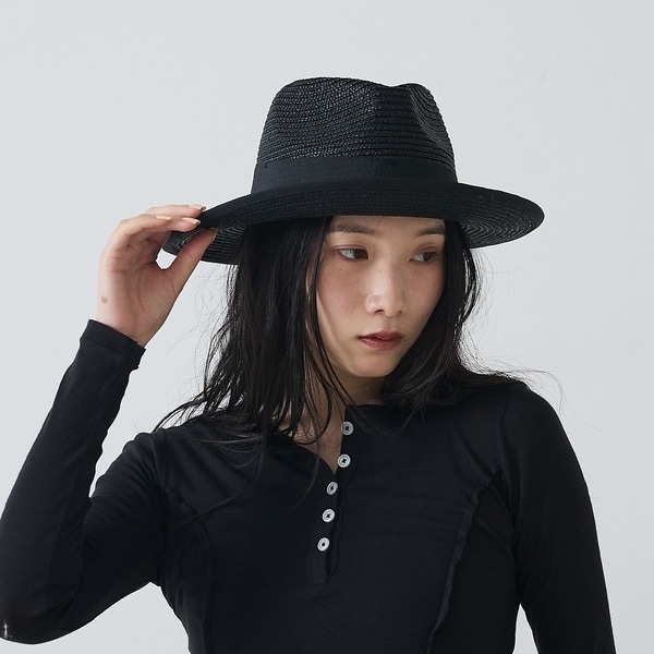 [�}���C]�yRUBEN/���[�x���zSTRAW LONGBRIM CODEHAT/�X�g���[��/�A�o�n�E�X�iABAHOUSE�j �u���b�N