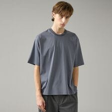 KNIT COLLAR コットンポンチ クルーネック半袖Tシャツ / リラックス