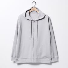 ヘリンボーン ジャガード ジップパーカー