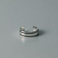 【UNISEX】PARALLEL LINE WIDE BANGLE / パラレル