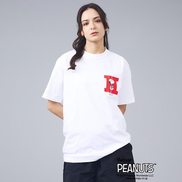 [�}���C]�yPEANUTS x BEEFY-T�z�N���[�l�b�N����T�V���c / 26SS //�A�o�n�E�X�iABAHOUSE�j �z���C�g�n���̑�1