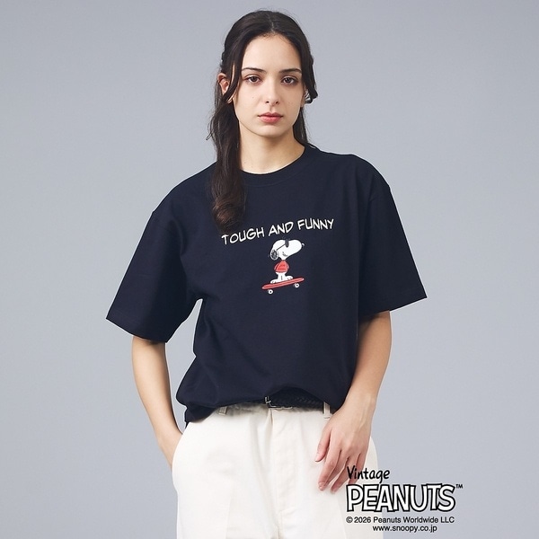 [�}���C]�yPEANUTS x BEEFY-T�z�N���[�l�b�N����T�V���c / 26SS //�A�o�n�E�X�iABAHOUSE�j �u���b�N