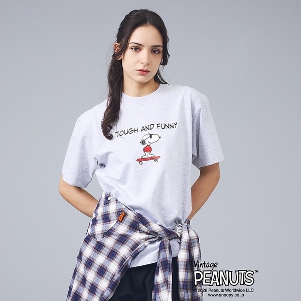 [�}���C]�yPEANUTS x BEEFY-T�z�N���[�l�b�N����T�V���c / 26SS //�A�o�n�E�X�iABAHOUSE�j �O���[