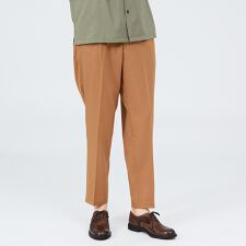 【セットアップ対応】ライトウール スリム テーパード パンツ