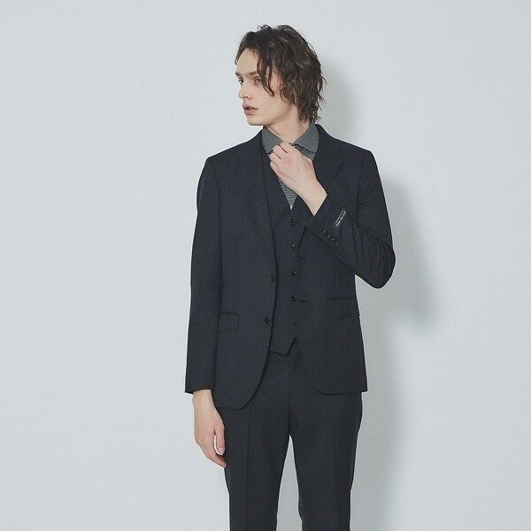 【ブラック】【Recency of Mine】 SUPER100sウールツイル ジャケット Recency of Mine】 SUPER100sウールツイル ジャケット｜OUTLET (MEN'S