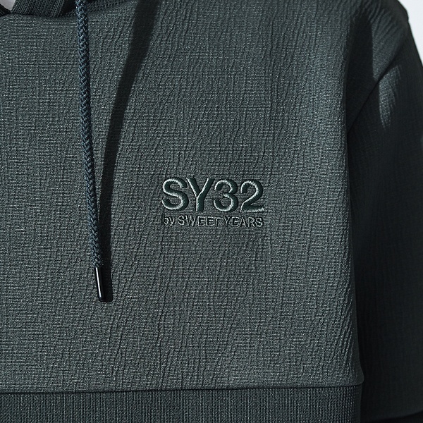 sy32 TWO FACE KNIT HOODIE navy Mサイズ タグ付き | thelofttown.com