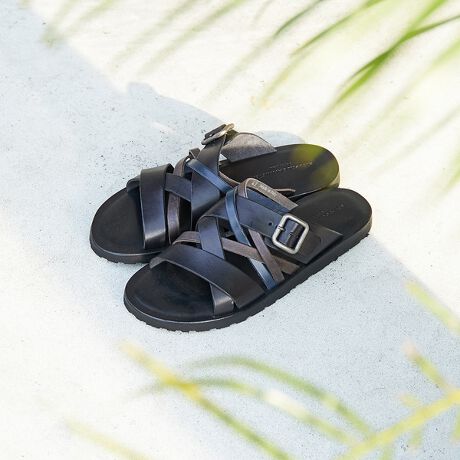 定番】マルチクロス レザーサンダル | アルフレッド・バニスター  