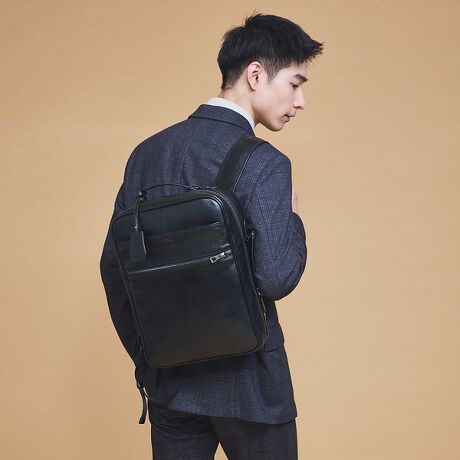 SEEKER別注 】3WAY スクエア レザー バッグ | アルフレッド  