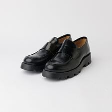 【ボリュームソール / 厚底】本革 レザー ローファー