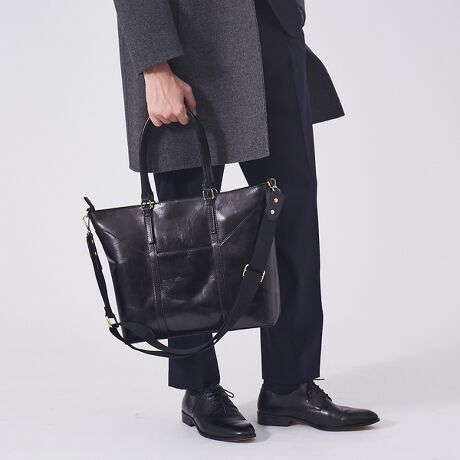 一部店舗＋WEB限定】スクエアレザートートバッグ | アルフレッド 