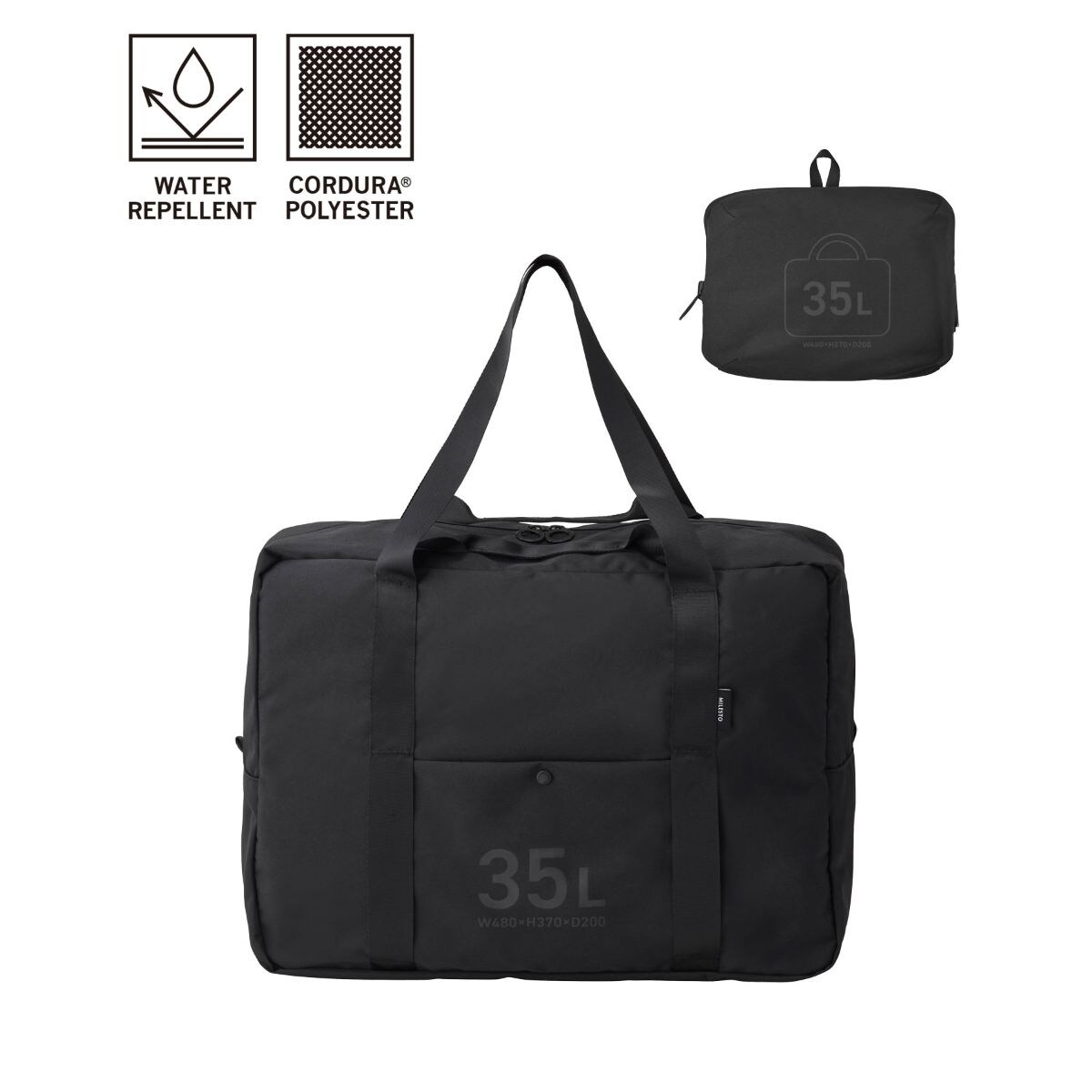 MILESTO UTILITYポケッタブルボストンバッグ 35L | ミレスト