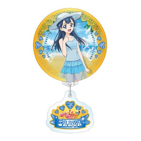 HUGっと！プリキュア】ふりふり缶バッジ（水着ver.）キュアアンジュ 