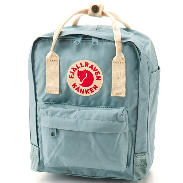 [�}���C]Kanken Mini ���K�i�i�J���P�� �~�j�j/�t�F�[�����[�x���iFJALLRAVEN �j Sky Blue�|Light Oak