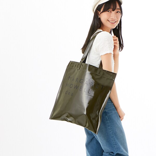 マーガレットハウエルアイデア アミール 2WAYトートMARGARET カーキ MARGARET HOWELL idea 【正規販売店】MARGARET ウルバ トート(M