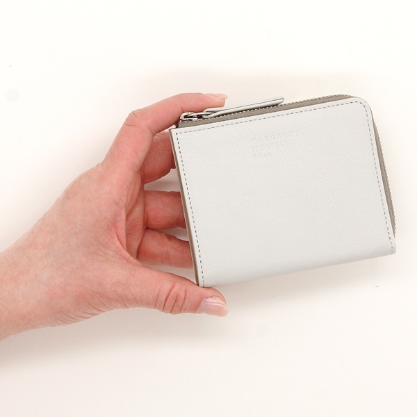 ○★新品未使用　マーガレット・ハウエルアイデア　ホーサ　二つ折り財布　ベージュ系 MARGARET HOWELL idea ホーサ BOX二つ折り財布 | マーガレット