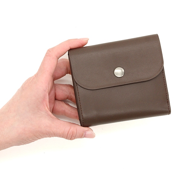 【新品未使用】MARGARET HOWELL idea がま口 二つ折り財布 新品☆マーガレットハウエル☆ラウ口金折り財布 がま口2つ折り財布