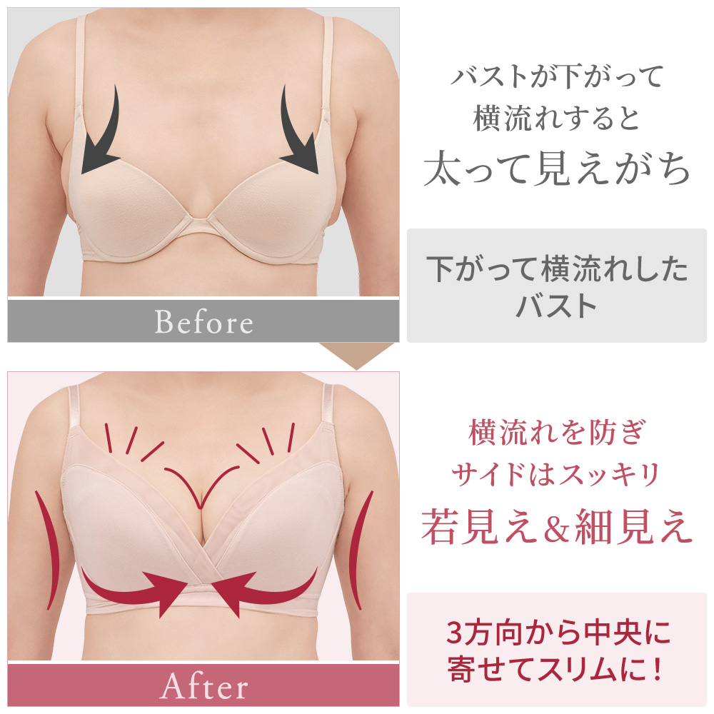 すっきり楽ちん綿混ブラ ブラデリス 速乾 接触冷感で快適 ノンワイヤー