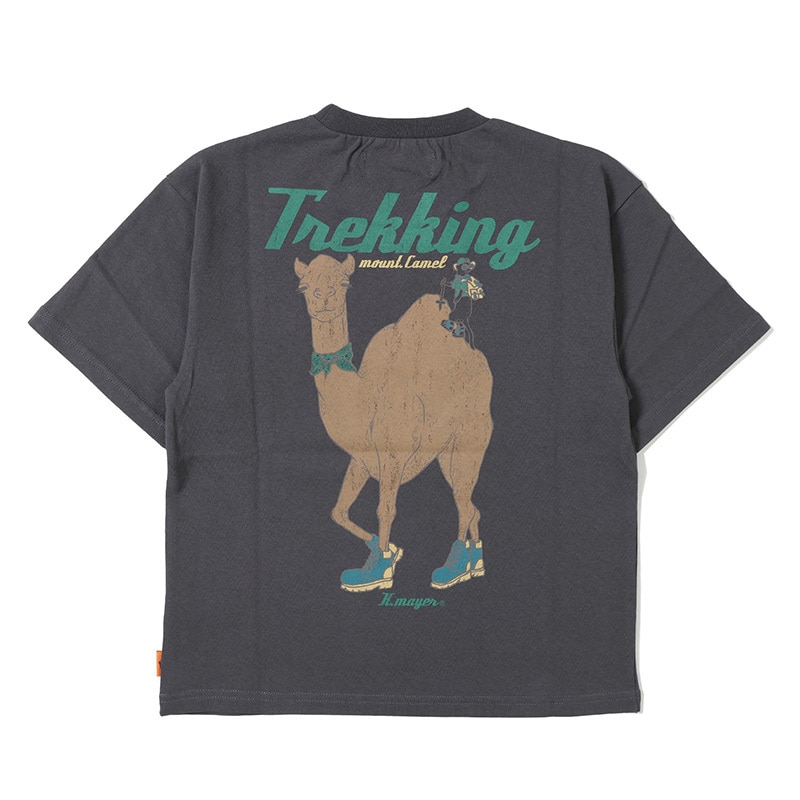 【汗染み防止・防汚・接触冷感】ウェットプロテクト アニマル Tシャツ ラクダ 130cm～170cm