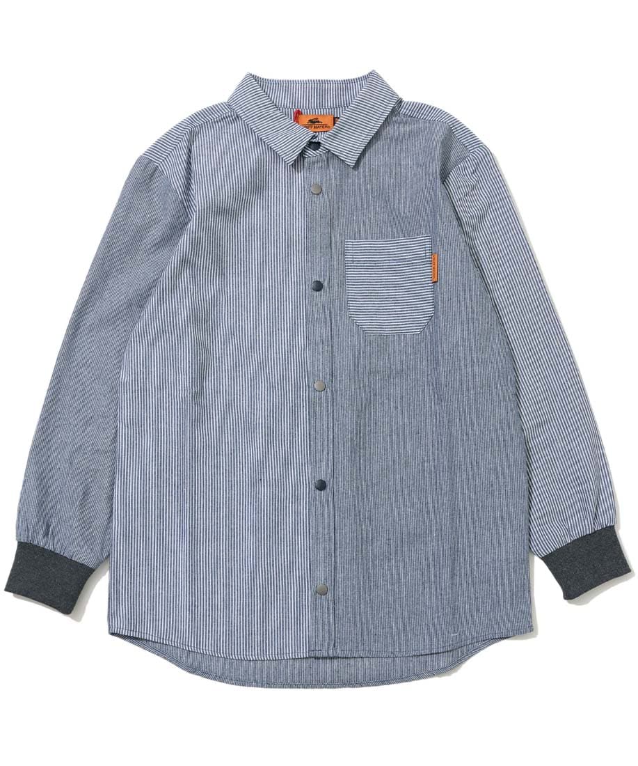 未使用ラルフローレン ストライプド コットン ポプリン シャツ サイズ 160 ストライプド コットン ポプリン シャツ | POLO RALPH LAUREN