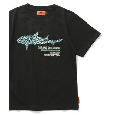クリフメイヤー(KRIFF MAYER)の【通気・吸汗性の綿100％】 楽LUCK-T 半袖 Tシャツ サメ 120cm～170cm