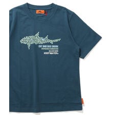 クリフメイヤー(KRIFF MAYER)の【通気・吸汗性の綿100％】 楽LUCK-T 半袖 Tシャツ サメ 120cm～170cm