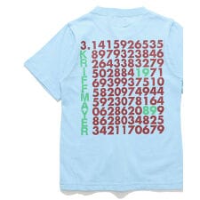 【綿100％】天竺 プリント Tシャツ 円周率 120cm～170cm