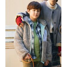 【ふわふわ暖かい！】シャギーボア フード ジャケット 120cm～170cm