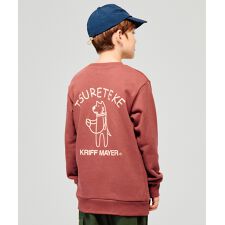 クリフメイヤー(KRIFF MAYER)の【丈夫で長く着れる！】裏毛 プリント クルー スウェット DOG 120cm～170cm