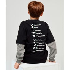 【もちっ！伸びる！】もちのび JOIN-Tシャツ 恐竜 120cm～170cm