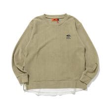 【柔らかい×暖かい×軽い！】超のび フェイク クルー スウェット 120cm～170cm